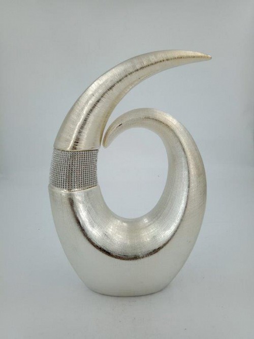 Διακοσμητική Κεραμική  Σαμπανιζέ Φλόγα Με Στρας 26x12x38.5cm