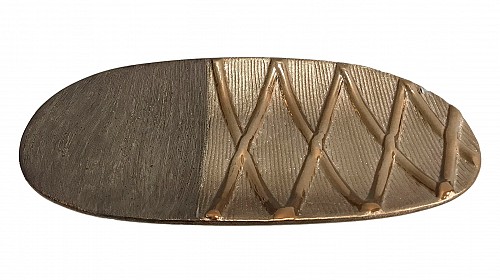 Πιατέλα Κεραμική Διακοσμητική Σε Καφέ-Χρυσό Χρώμα