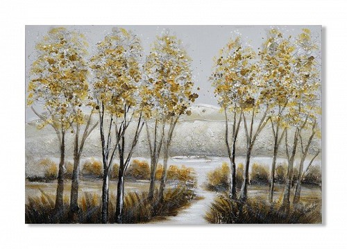 Πίνακας Σε Καμβά Δέντρα Με Δρόμο 60x120x3εκ