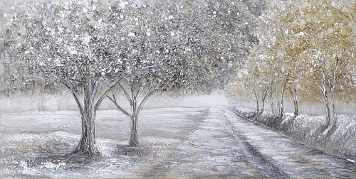 Πίνακας Σε Καμβά Δέντρα Με Δρόμο 60x120x3cm