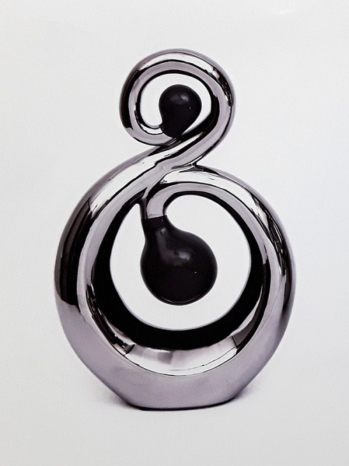 Κεραμικό διακοσμητικό ασημί