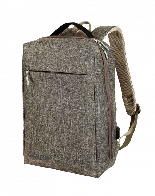 CAMPUS ΣΑΚΙΔΙΟ ΠΛΑΤΗΣ URBAN 20 Lt. ΓΚΡΙ ΜΕ ΘΥΡΑ USB 810-2104-10