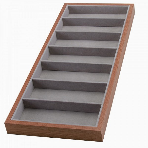 Θήκη 7 θέσεων για γυαλιά 47 x 19,5 x 3cm Maripel Χρώμα Ανοιχτό Καφέ