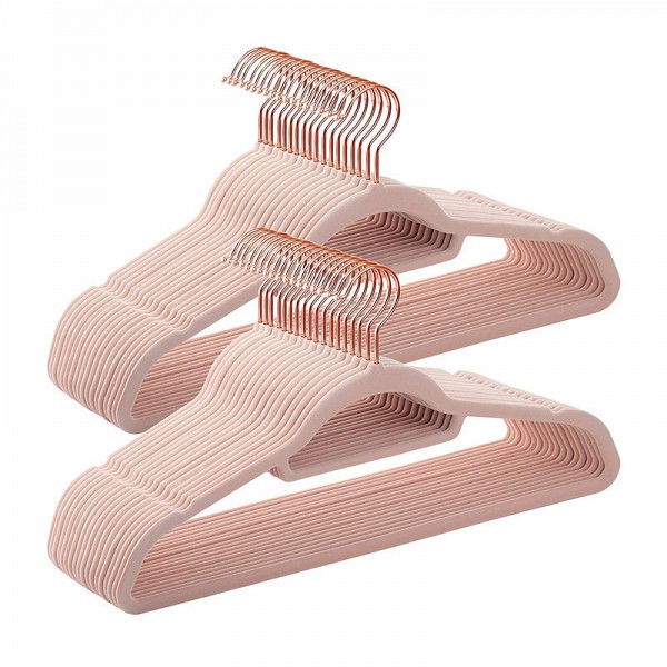 Songmics Κρεμάστρα Ρούχων σε Ροζ Χρώμα CRF21PK50 50τμχ