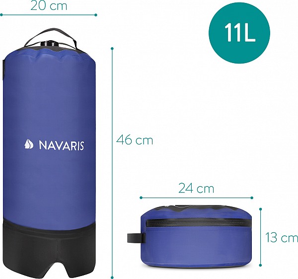 Navaris Ηλιακή Ντουζιέρα για Camping 11lt