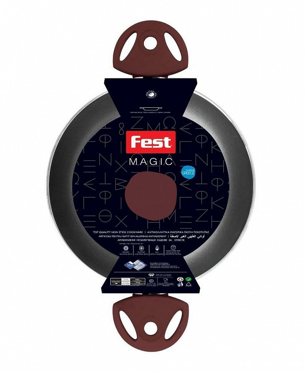 Fest Magic Σαγανάκι από Αλουμίνιο με Αντικολλητική Επίστρωση 22cm  0061012