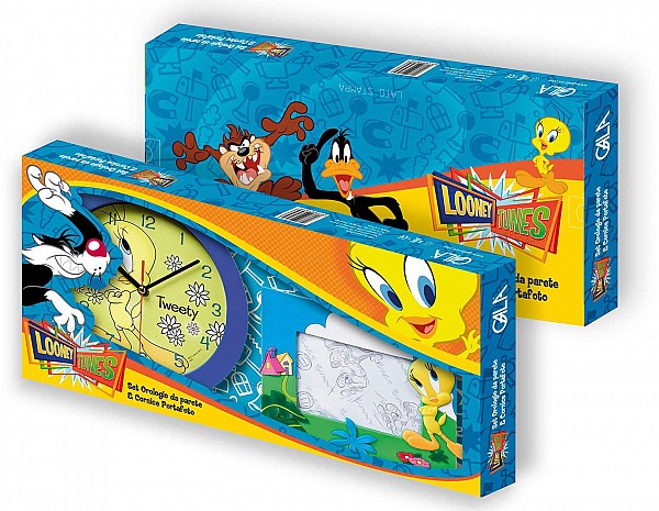 Tweety σετ ρολόι τοίχου & κορνίζα (H239)