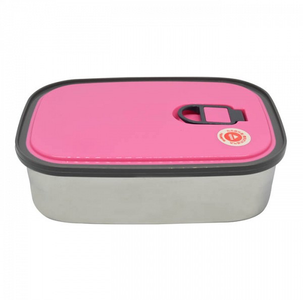 ΦΑΓΗΤΟΔΟΧΕΙΟ INOX ΜΕ ΦΟΥΞΙΑ ΠΛΑΣΤΙΚΟ ΚΑΠΑΚΙ 0,75lt ANKOR