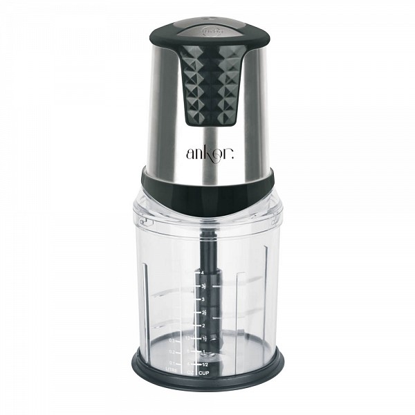 ΠΟΛΥΚΟΦΤΗΣ ANKOR ΜΕ ΤΡΙΠΛΗ ΛΕΠΙΔΑ 550W ΔΟΧΕΙΟ 1,0lt INOX ΜΑΥΡΟ ANKOR  M3-825882
