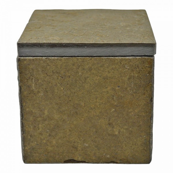 ΘΗΚΗ ΓΙΑ ΒΑΜΒΑΚΙ ΜΑΡΜΑΡΟ ΜΕ ΠΑΛΑΙΩΜΕΝΗ ΟΨΗ ΣΕ ΚΑΦΕ ΛΑΔΙ ΧΡΩΜΑ 9,5x5x9,5εκ.ANKOR