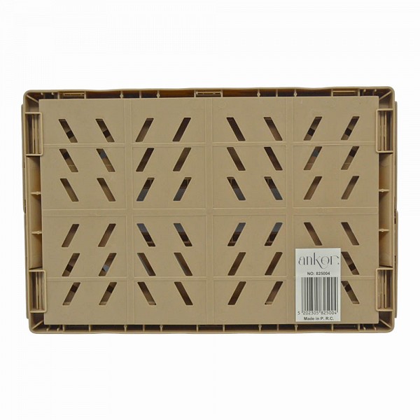 ΚΑΛΑΘΙ ΠΛΑΣΤΙΚΟ ΑΝΑΔΙΠΛΟΥΜΕΝΟ 12lt ΜΠΕΖ ΚΑΦΕ 34x24,8x14,7εκ. ANKOR