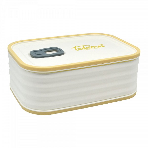 ΦΑΓΗΤΟΔΟΧΕΙΟ ΠΛΑΣΤΙΚΟ ΛΕΥΚΟ ΜΕ ΜΠΕΖ ΧΡΩΜΑ 0,95lt ANKOR