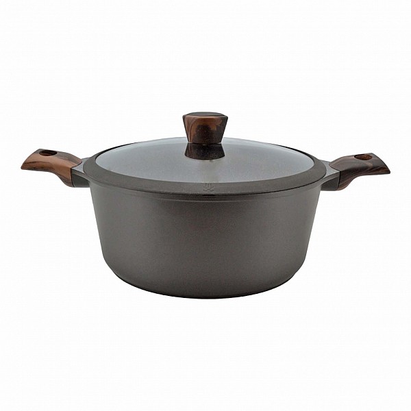 ΚΑΤΣΑΡΟΛΑ ΑΛΟΥΜΙΝΙΟΥ ΜΕ ΕΠΙΣΤΡΩΣΗ ΑΠΟ ΠΕΤΡΑ 28εκ. ΚΑΙ ΓΥΑΛΙΝΟ ΚΑΠΑΚΙ ΜΕ ΣΙΛΙΚΟΝΗ ANKOR