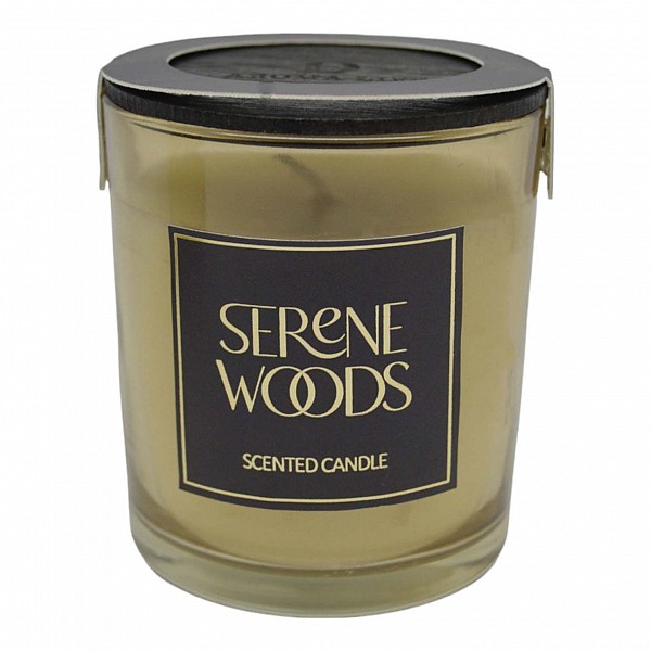 ΑΡΩΜΑΤΙΚΟ ΚΕΡΙ SERENE WOODS ΣΕ ΓΥΑΛΙΝΟ ΔΟΧΕΙΟ ΜΕ ΚΑΠΑΚΙ 7x7x7,8εκ. ANKOR