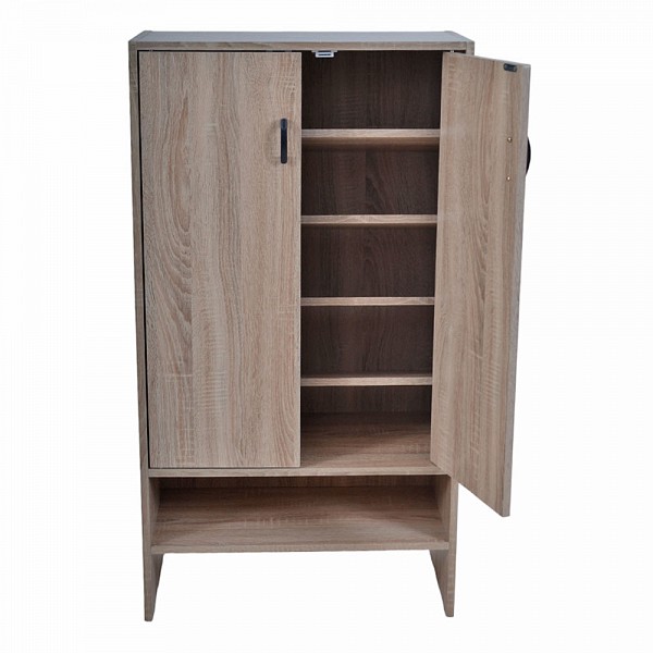 ΠΑΠΟΥΤΣΟΘΗΚΗ ΝΤΟΥΛΑΠΙ ΞΥΛΙΝΟ ΜΕ 6 ΡΑΦΙΑ 60x30x110εκ. ANKOR 834297