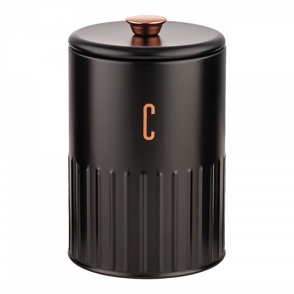ΒΑΖΟ ΜΕΤΑΛΛΙΚΟ ΜΑΥΡΟ Coffee ΜΕ ROSE GOLD ΛΕΠΤΟΜΕΡΕΙΕΣ 11x11x17,2εκ.ANKOR
