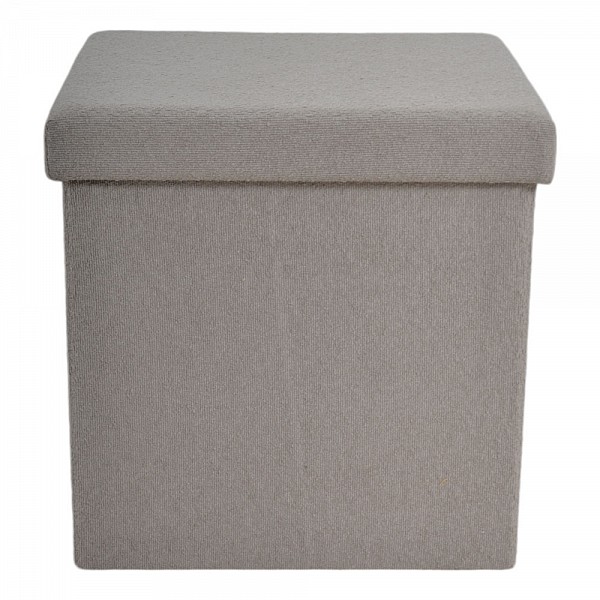 ΣΚΑΜΠΟ ΑΝΑΔΙΠΛΟΥΜΕΝΟ ΜΕ ΥΦΑΣΜΑΤΙΝΗ ΕΠΕΝΔΥΣΗ ΣΕ ΜΠΕΖ ΚΑΦΕ ΧΡΩΜΑ 40x40x38εκ. ANKOR