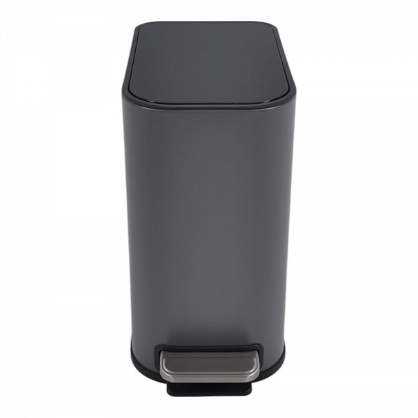 ΚΑΛΑΘΙ ΜΠΑΝΙΟΥ BELLO 5lt SOFT CLOSE SLIM  ΜΕΤΑΛΛΙΚΟ ΓΚΡΙ ΜΑΤ ANKOR