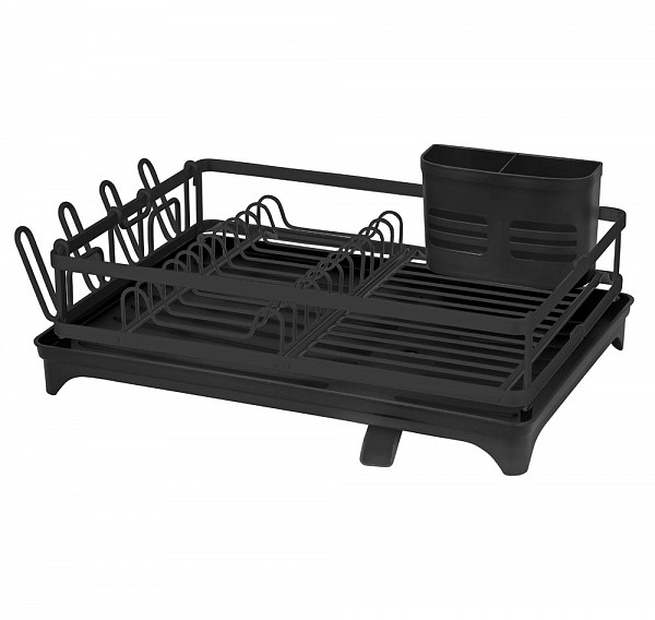 ΠΙΑΤΟΘΗΚΗ ΑΛΟΥΜΙΝΙΟΥ ΣΕ ΜΑΥΡΟ ΜΑΤ ΧΡΩΜΑ ΜΕ ΜΑΥΡΟ ΔΙΣΚΟ 46x32x13εκ.ANKOR