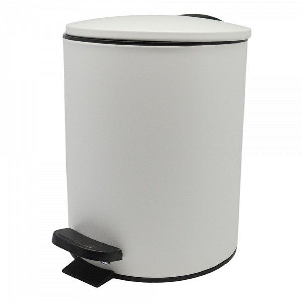 ΚΑΛΑΘΙ ΜΠΑΝΙΟΥ 5lt INOX ΑΣΠΡΟ ΜΑΤ SOFT CLOSE ANKOR