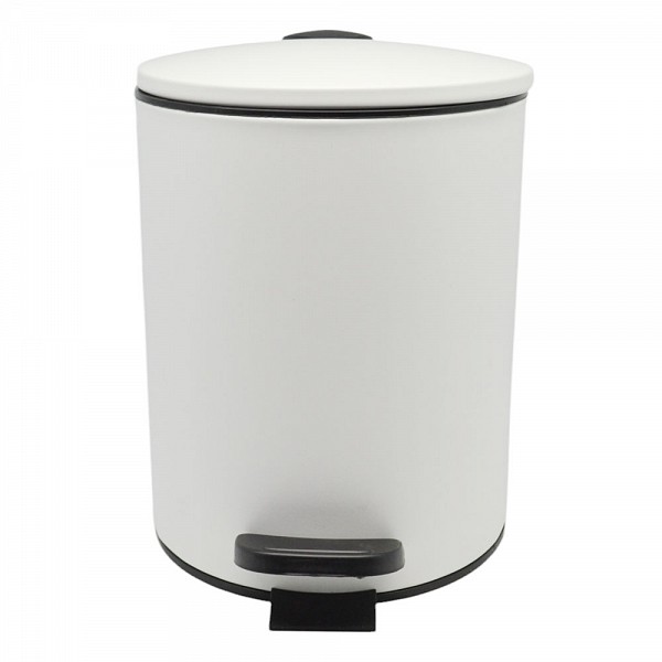 ΚΑΛΑΘΙ ΜΠΑΝΙΟΥ 5lt INOX ΑΣΠΡΟ ΜΑΤ SOFT CLOSE ANKOR