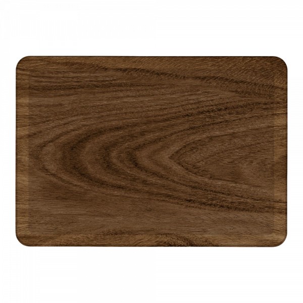 ΔΙΣΚΟΣ ΜΕΛΑΜΙΝΗΣ ΜΕ ΣΧΕΔΙΟ ΕΦΕ ΞΥΛΟΥ ΣΕ ΚΑΦΕ ΑΠΟΧΡΩΣΗ 21,5x14,5x2εκ. ANKOR  848553