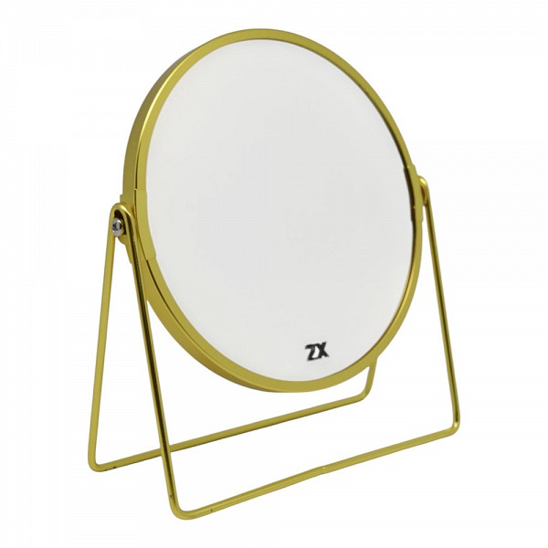 ΚΑΘΡΕΦΤΗΣ ΕΠΙΤΡΑΠΕΖΙΟΣ ΜΕΤΑΛΛΙΚΟΣ ΔΙΠΛΟΣ ΣΕ ΧΡΥΣΟ ΧΡΩΜΑ 18x18x20εκ. ANKOR  B0443G