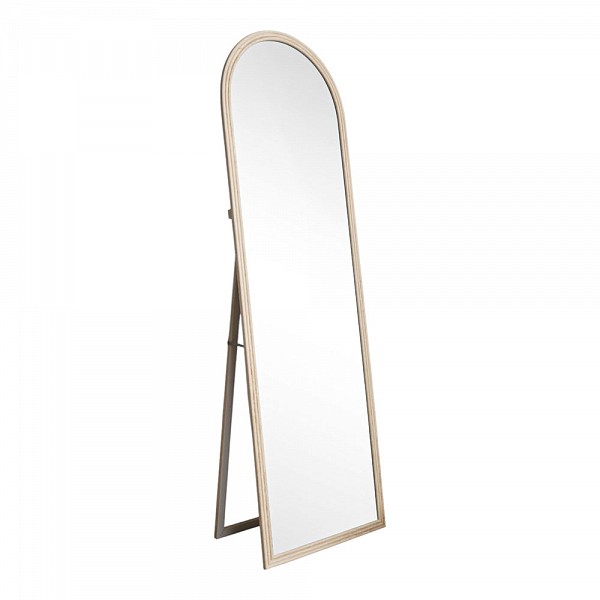 ANKOR Καθρέφτης Δαπέδου 50x170εκ. Μπεζ-Γκρι με Πλαστικό Πλαίσιο & Ανάγλυφη Υφή  Κομψός & Μοντέρνος