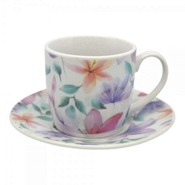 ΣΕΤ ΦΛΥΤΖΑΝΙΑ ΚΑΦΕ ΠΟΡΣΕΛΑΝΙΝΑ 110ml ΜΕ ΠΑΣΤΕΛ ΛΟΥΛΟΥΔΙΑ ANKOR