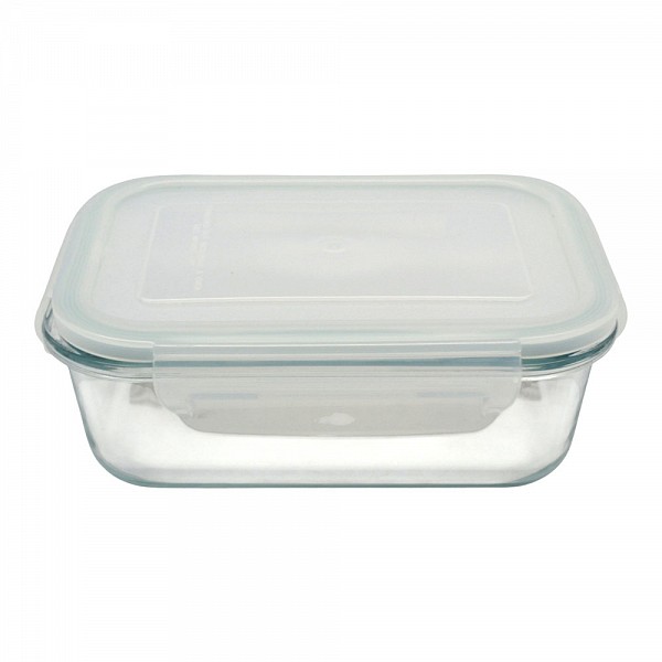 ΦΑΓΗΤΟΔΟΧΕΙΟ ΟΡΘΟΓΩΝΙΟ ΑΠΟ ΠΥΡΑΝΤΟΧΟ ΓΥΑΛΙ ΜΕ ΠΛΑΣΤΙΚΟ ΚΑΠΑΚΙ 0,65lt ANKOR