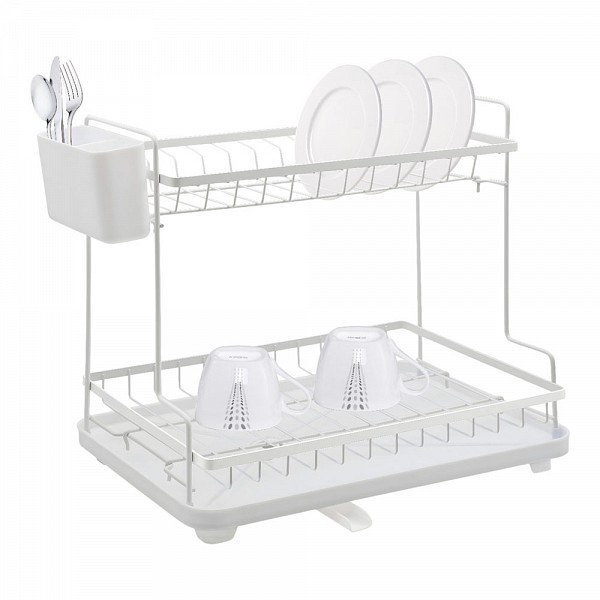 ΠΙΑΤΟΘΗΚΗ ΔΙΩΡΟΦΗ ΜΕΤΑΛΛΙΚΗ ΑΣΠΡΗ ΜΑΤ 46,3x30x38,3εκ.ANKOR