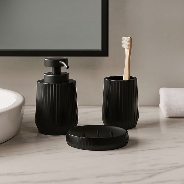 ΠΟΤΗΡΟΘΗΚΗ ΠΟΛΥΕΣΤΕΡΙΚΗ ΜΑΥΡΗ ΜΕ ΡΙΓΕΣ 7,7x7,7x10εκ.ANKOR