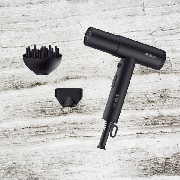 Σεσουάρ PRHD-40504 Primo 2000W BLDC Με λειτουργία ιονισμού Μαύρο