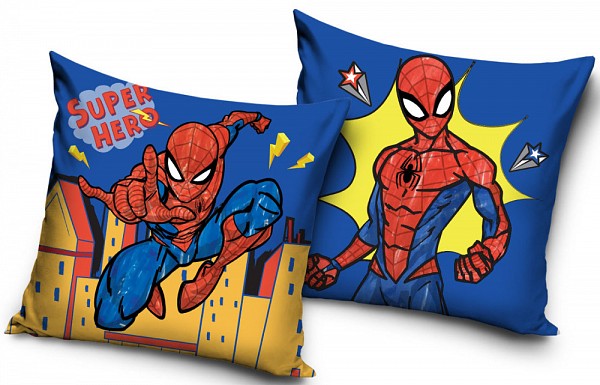 Spiderman Super Hero Velour Cushion Cover 40x40 cm