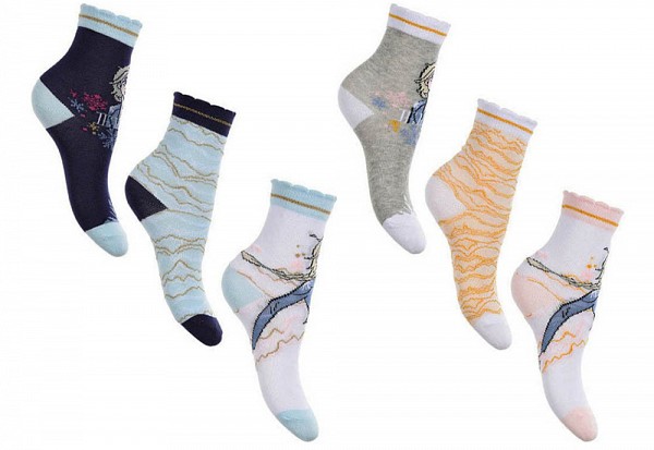 Disney Frozen childrens socks 23-34