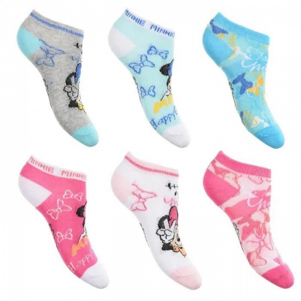 Disney Minnie  childrens hidden socks 23-34