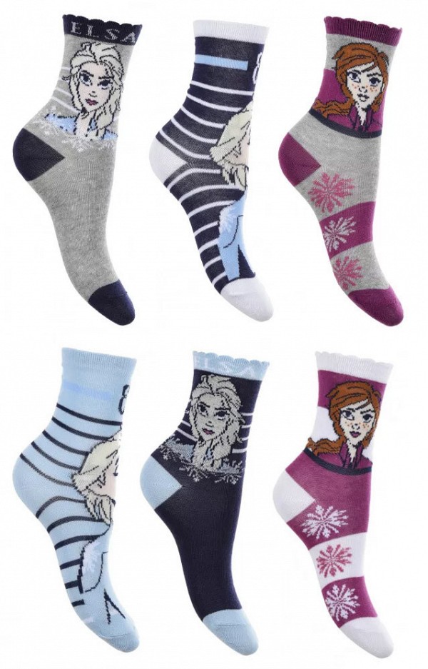 Disney Frozen childrens socks 23-34