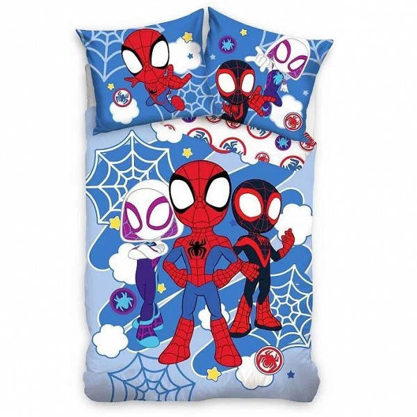 Spiderman Spidey Light childrens bedding cover 100×135 cm, 40×60 cm