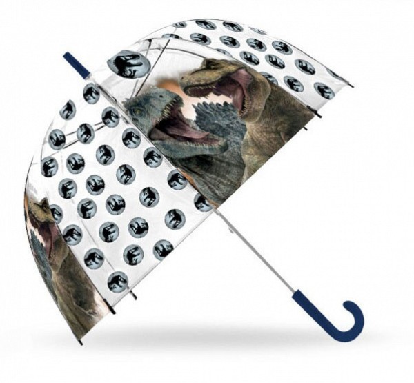 Jurassic World Dominion transparent semi-automatic umbrella for children Ø70 cm