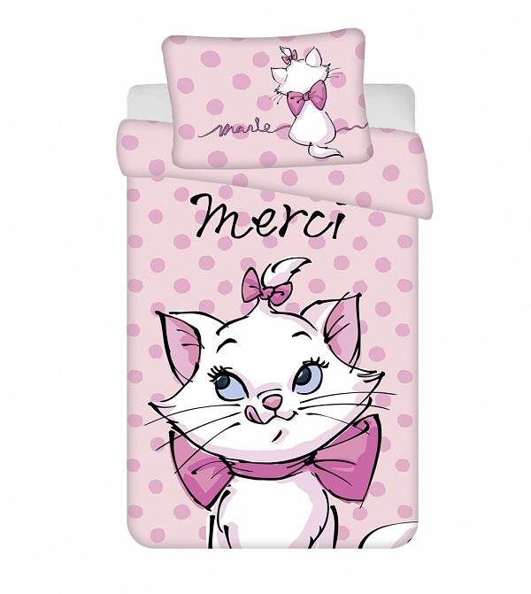 Disney Marie Merci childrens bedding cover 100x135 cm, 40x60 cm