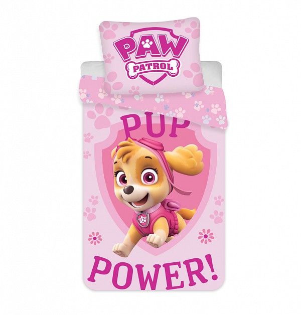 Paw Patrol Pup Power childrens bedding set 100×135cm, 40×60 cm