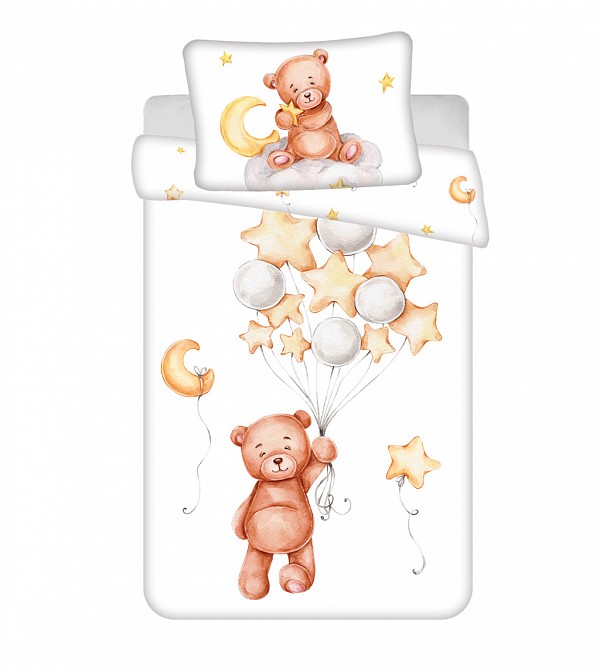 Bear Cute, Childrens Bedding Set 100×135cm, 40×60 cm
