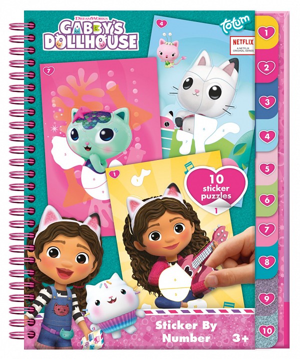 Gabbys Dollhouse Sprinkle Party puzzle sticker and coloring set CCG421028