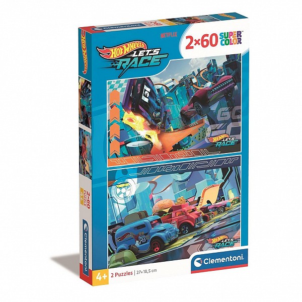 Hot Wheels Buns of Steel 2x60 db-os puzzle Clementoni CMC24816
