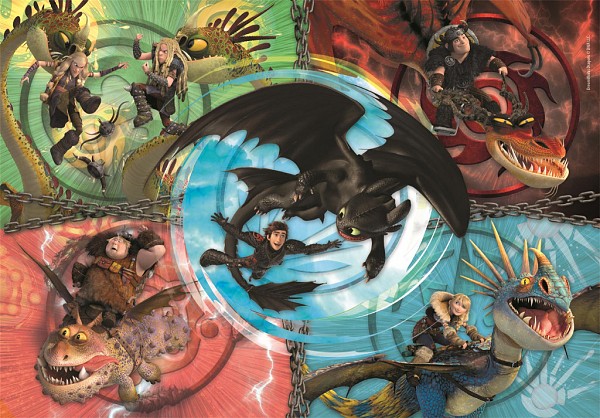 How To Train Your Dragon Friends Clementoni 104-piece puzzle  CMC25035
