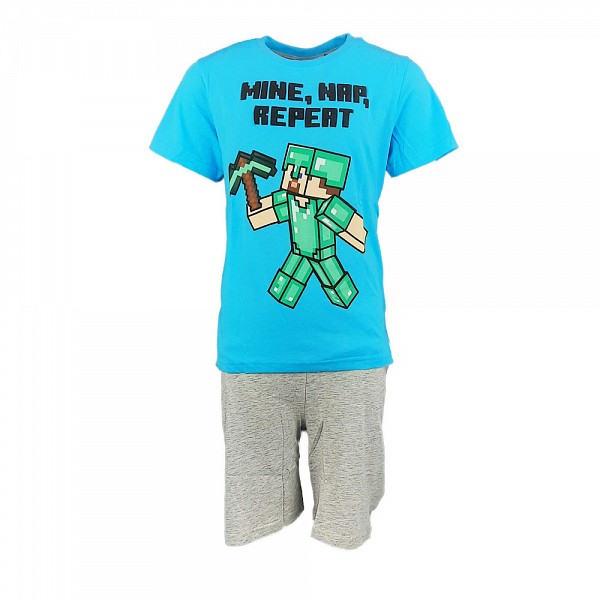 Minecraft childrens short pajamas 8 years