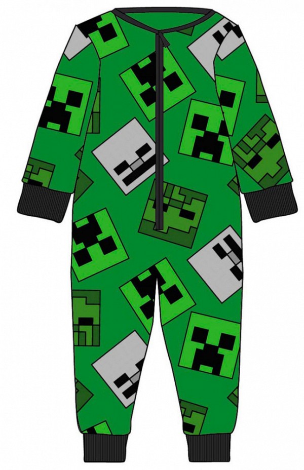 Minecraft childrens long pajamas, overalls 3/4 years