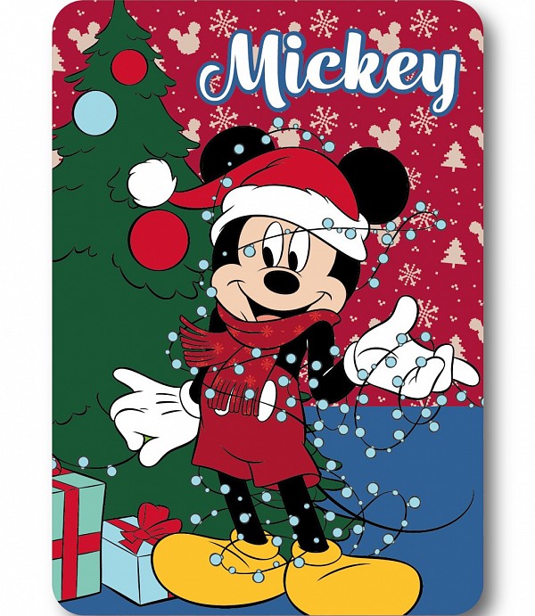 Disney Mickey  Lights Christmas Polar Blanket 100x140cm