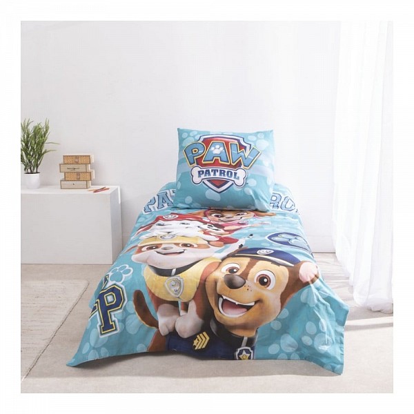Paw Patrol Brave Paws bedding set 140x200cm, 65x65 cm