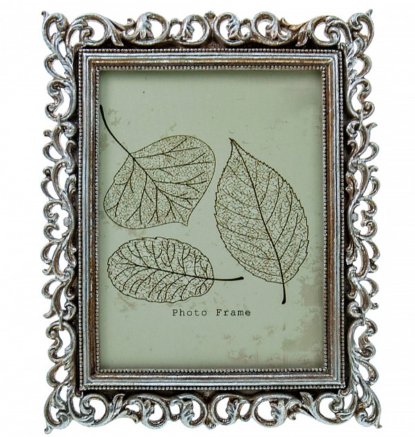 Κορνίζα Polyresin Ασημί BLY17772-5 13×18εκ..